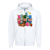 White nutcrackers and gifts ado Zipper Hoodie - AdoDesignShop