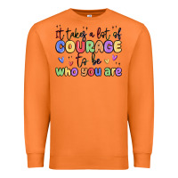 Carrot it takes a lot of courage to be who you are Premium Sweatshirt - MaliasSmallBusiness