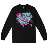 Black fuck cancer Long Sleeve Tee - AdoDesignShop