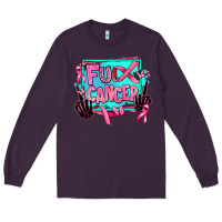 Plum fuck cancer Long Sleeve Tee - AdoDesignShop