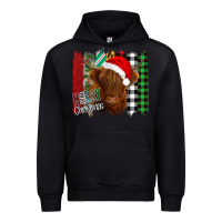 Black Merry Christmas Cow Urban Hoodie - Bettercallsaul