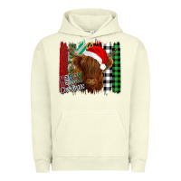Pigment Pistachio Merry Christmas Cow Urban Hoodie - Bettercallsaul
