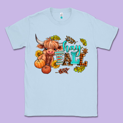 Hay Fall Heifer Classic Tee Designed By Adodesignshop