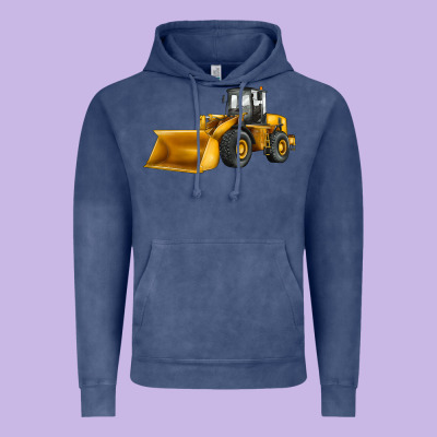 Bulldozer Vintage Hoodie Designed By Jahusdesignshop