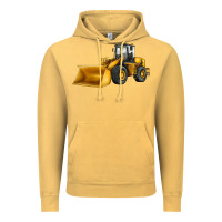 Vintage Mustard bulldozer Vintage Hoodie - JahusDesignShop