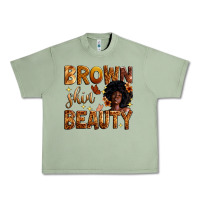 Oil Green brown skin beauty Urban Heavy Tee - Zillion Design Studio