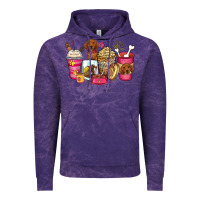 Cloud Purple dachshund coffee cups Vintage Hoodie - Zillion Design Studio