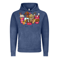 Vintage Denim dachshund coffee cups Vintage Hoodie - Zillion Design Studio