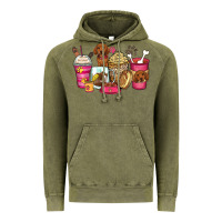 Vintage Olive dachshund coffee cups Vintage Hoodie - Zillion Design Studio