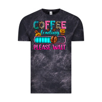 Cloud Black coffee loading please wait Vintage Tee - Zillion Design Studio