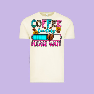 Coffee Loading Please Wait Vintage Tee Designed By Zillion Design Studio