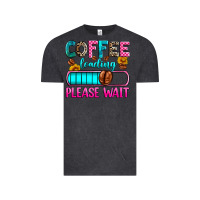 Vintage Black coffee loading please wait Vintage Tee - Zillion Design Studio