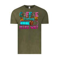 Vintage Olive coffee loading please wait Vintage Tee - Zillion Design Studio