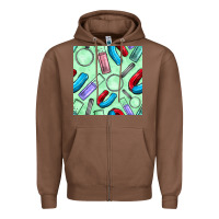 Chestnut sciences seamless pattern Zipper Hoodie - BundleAndBundleShop