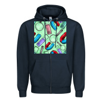Navy sciences seamless pattern Zipper Hoodie - BundleAndBundleShop