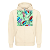 Sandshell sciences seamless pattern Zipper Hoodie - BundleAndBundleShop