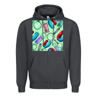 Smoke sciences seamless pattern Zipper Hoodie - BundleAndBundleShop