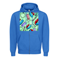 True Royal sciences seamless pattern Zipper Hoodie - BundleAndBundleShop
