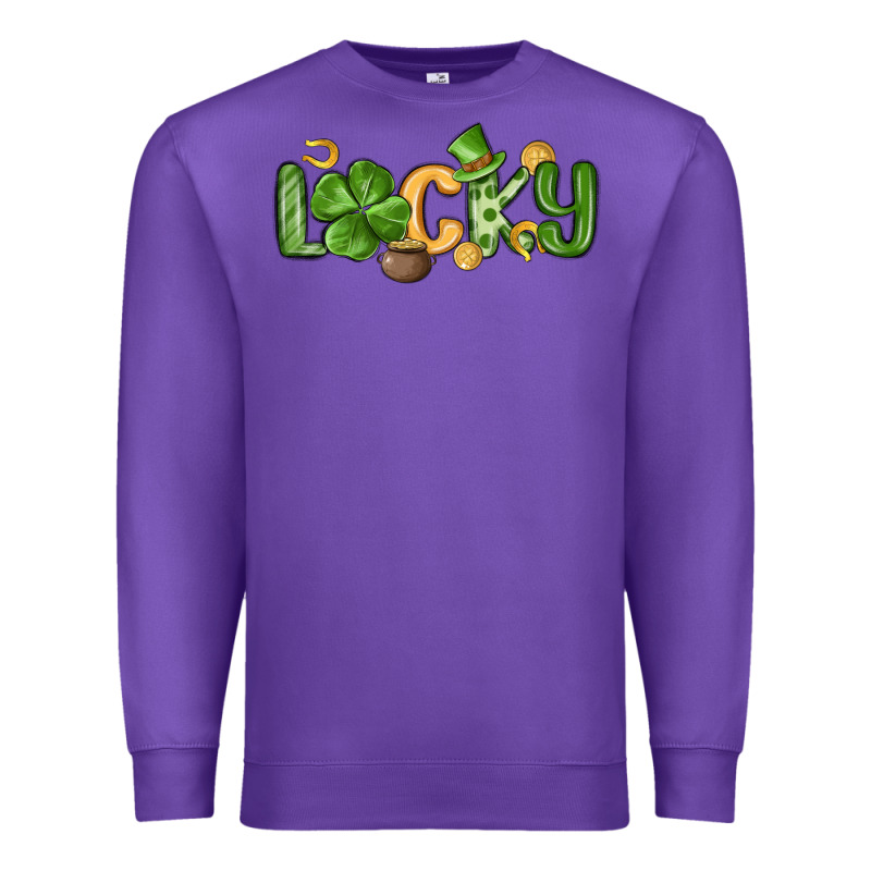 Lucky St Patrick S Day Premium Sweatshirt by MaliasSmallBusiness | Teevron