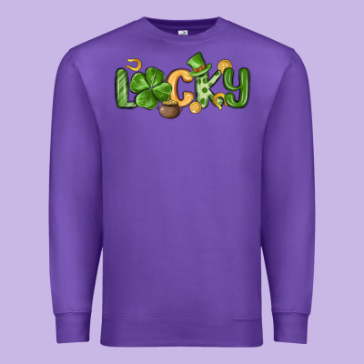 Lucky St Patrick S Day Premium Sweatshirt Designed By Maliassmallbusiness