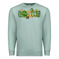 Seafoam lucky st patrick s day Premium Sweatshirt - MaliasSmallBusiness