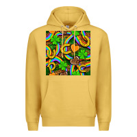 Antique Gold St. Patricks rainbow seamless Premium Hoodie - BundleAndBundleShop