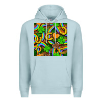 Blue Mist St. Patricks rainbow seamless Premium Hoodie - BundleAndBundleShop