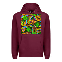Burgundy St. Patricks rainbow seamless Premium Hoodie - BundleAndBundleShop