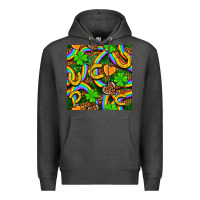 Charcoal Heather St. Patricks rainbow seamless Premium Hoodie - BundleAndBundleShop
