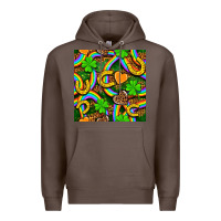 Coffee St. Patricks rainbow seamless Premium Hoodie - BundleAndBundleShop