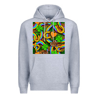 Heather Grey St. Patricks rainbow seamless Premium Hoodie - BundleAndBundleShop