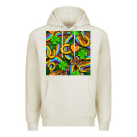 Oatmeal Heather St. Patricks rainbow seamless Premium Hoodie - BundleAndBundleShop