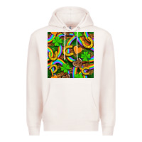 Pale Pink St. Patricks rainbow seamless Premium Hoodie - BundleAndBundleShop