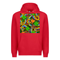 Red St. Patricks rainbow seamless Premium Hoodie - BundleAndBundleShop