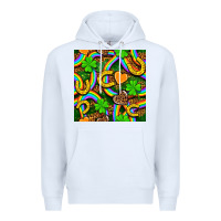 White St. Patricks rainbow seamless Premium Hoodie - BundleAndBundleShop