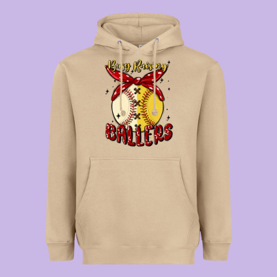 Busy Raising Ballers Malia Heavyweight Hoodie Designed By Maliassmallbusiness