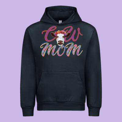 Cow Mom Urban Hoodie Designed By Bettercallsaul