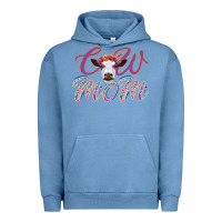 Pigment Pebble Blue Cow Mom Urban Hoodie - Bettercallsaul