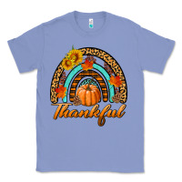 Colony Blue thankful pumpkin rainbow Classic Tee - BundleAndBundleShop