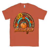 Copper thankful pumpkin rainbow Classic Tee - BundleAndBundleShop