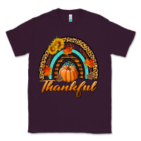 Plum thankful pumpkin rainbow Classic Tee - BundleAndBundleShop