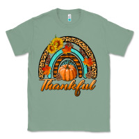 Sage thankful pumpkin rainbow Classic Tee - BundleAndBundleShop