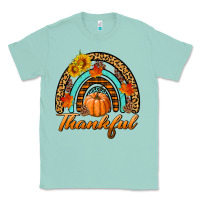 Seafoam thankful pumpkin rainbow Classic Tee - BundleAndBundleShop