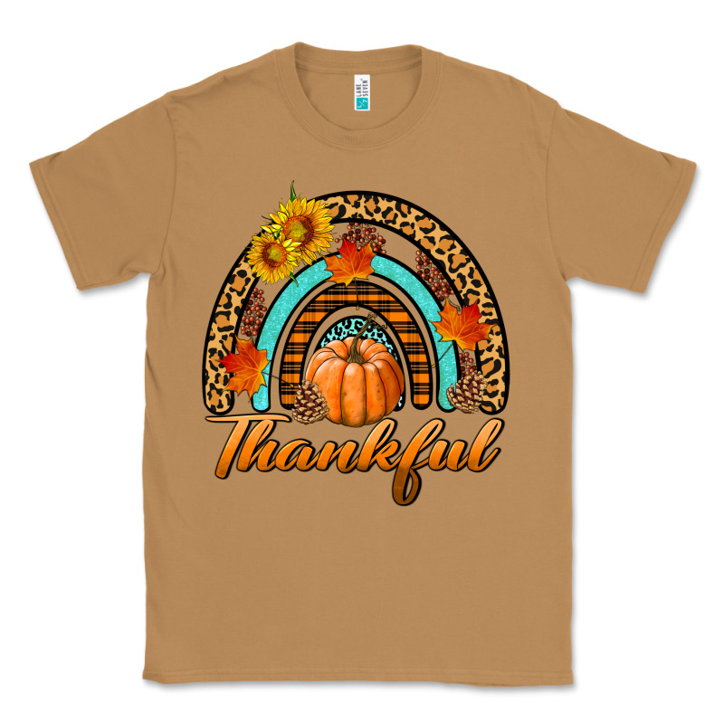 Thankful Pumpkin Rainbow Classic Tee by BundleAndBundleShop | Teevron