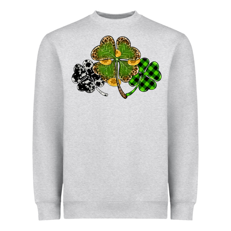St Patricks Day Shamrock Gold Heavyweight Sweatshirt by RanaPortraitStore | Teevron