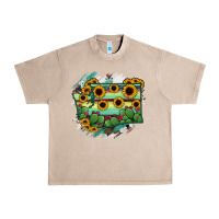French Oak washingTon State Map Urban Heavy Tee - RanaPortraitStore