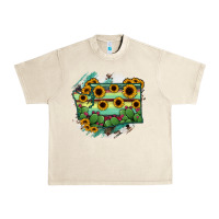 Sandshell washingTon State Map Urban Heavy Tee - RanaPortraitStore