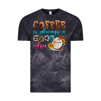 Cloud Black coffee is always good idea Vintage Tee - Zillion Design Studio