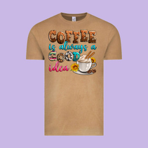 Coffee Is Always Good Idea Vintage Tee Designed By Zillion Design Studio