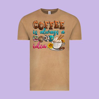 Coffee Is Always Good Idea Vintage Tee Designed By Zillion Design Studio